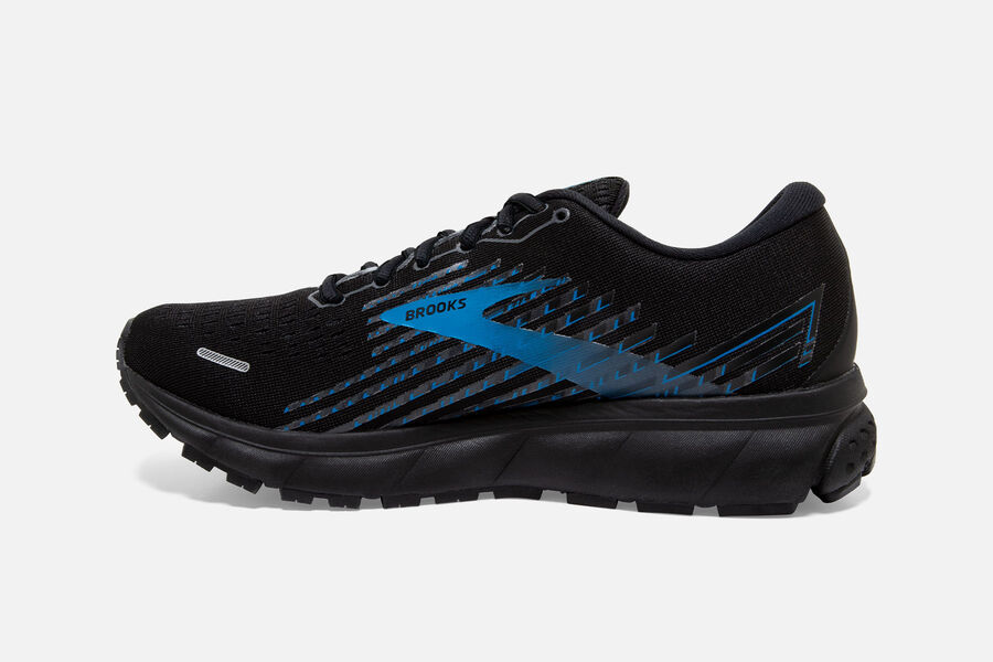 Brooks Israel Ghost 13 GTX Road Running Shoes Mens - Black/Blue - PZE-672381